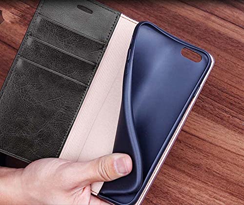 Funda de cuero genuino azul GUMMMY con tarjetero elegante para iPhone 13 5