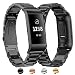 Produktbild BDIG Für Fitbit Charge 3 Armband Metall, Fitbit Charge 4 Wasserdicht Edelstahl Metall Handgelenk Ersatzband Armbänder mit Starkem Metallschließe für Fitbit Charge3 Charge 4