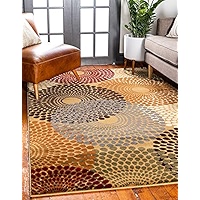 Unique Loom 3137947 Barista Collection Modern, Abstract, Vintage