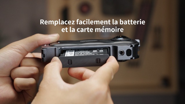 Amazear Étui de Protection métal Insta360 X5, Cadre Utilitaire, Construction Solide, Cage Aluminium Verrouillage Rapide,Gris Acier Métallisé