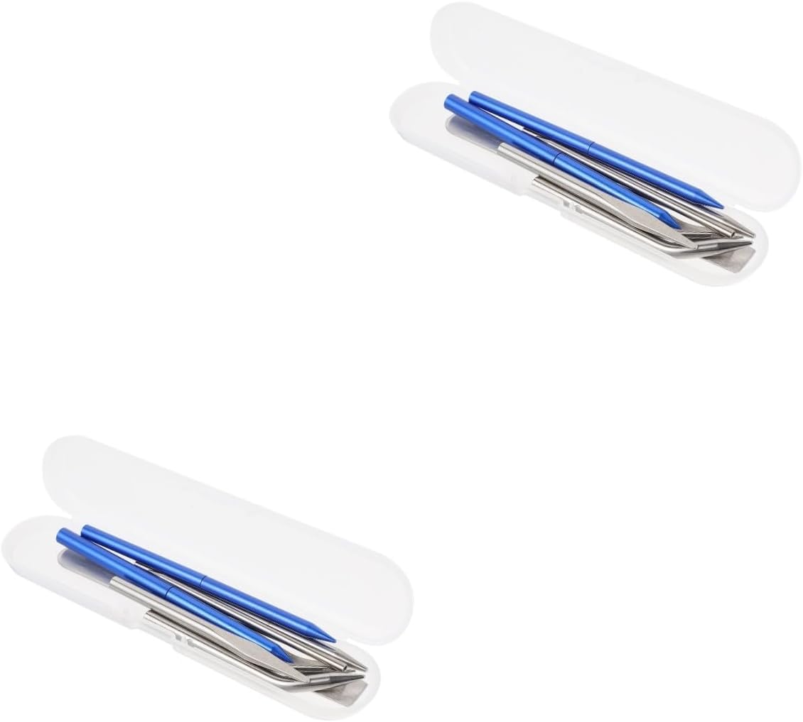Tofficu 2sets Outdoor Braiding Tools Kit Versatile Lace Stitching Needles for Bracelet Weaving and Knitting Compact and Design for Craft Enthusiasts