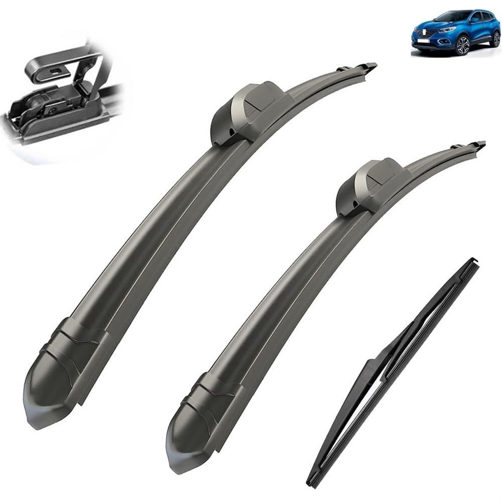 Essuie-glace en caoutchouc souple haute performance pour Renault Kadjar 2016 - 8