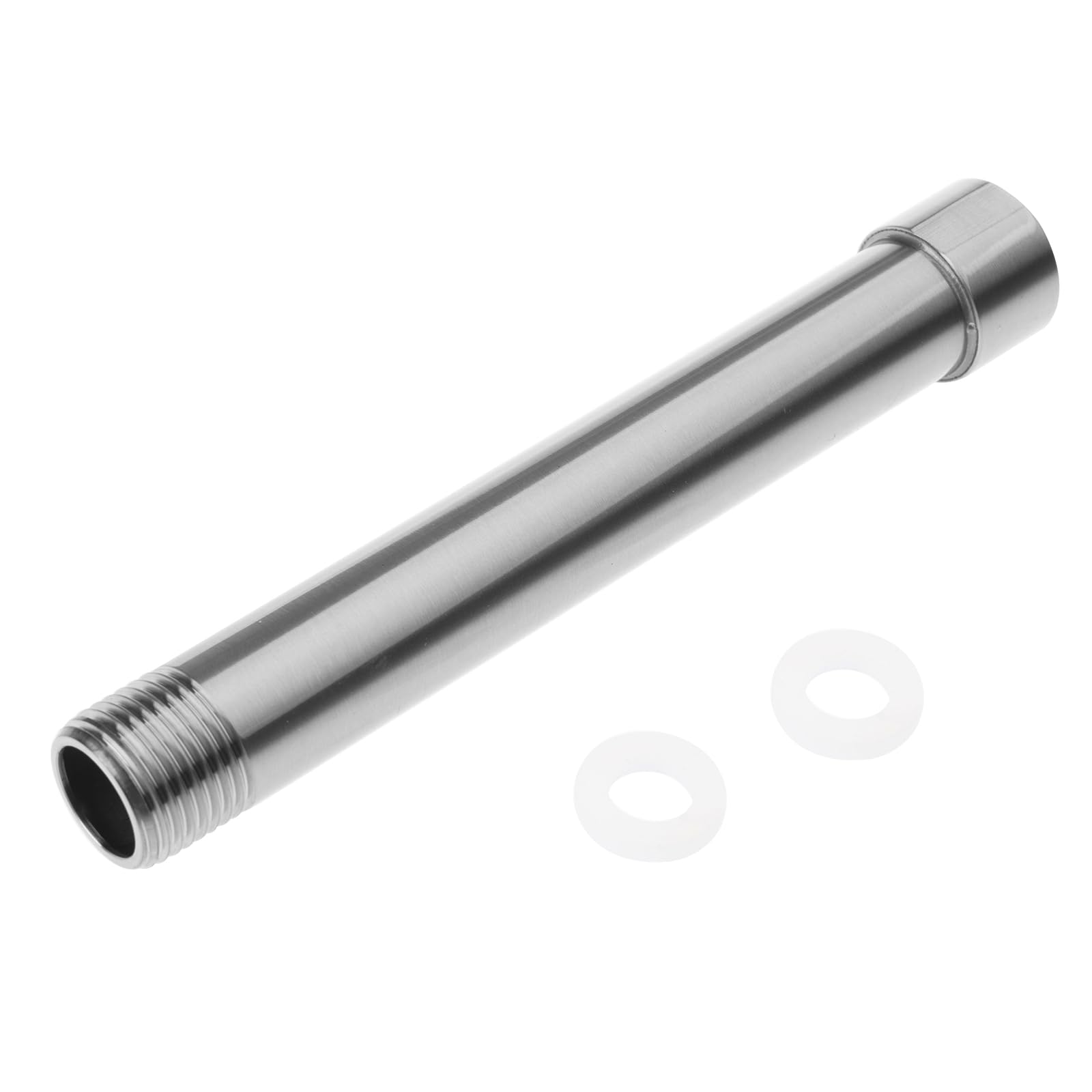 Acid Alkali Salt Resistant Steel Shower Arm Extension General G1 / 2 Thread Shower Head Adapters for Standard Showerheads Steel Extension Pipe