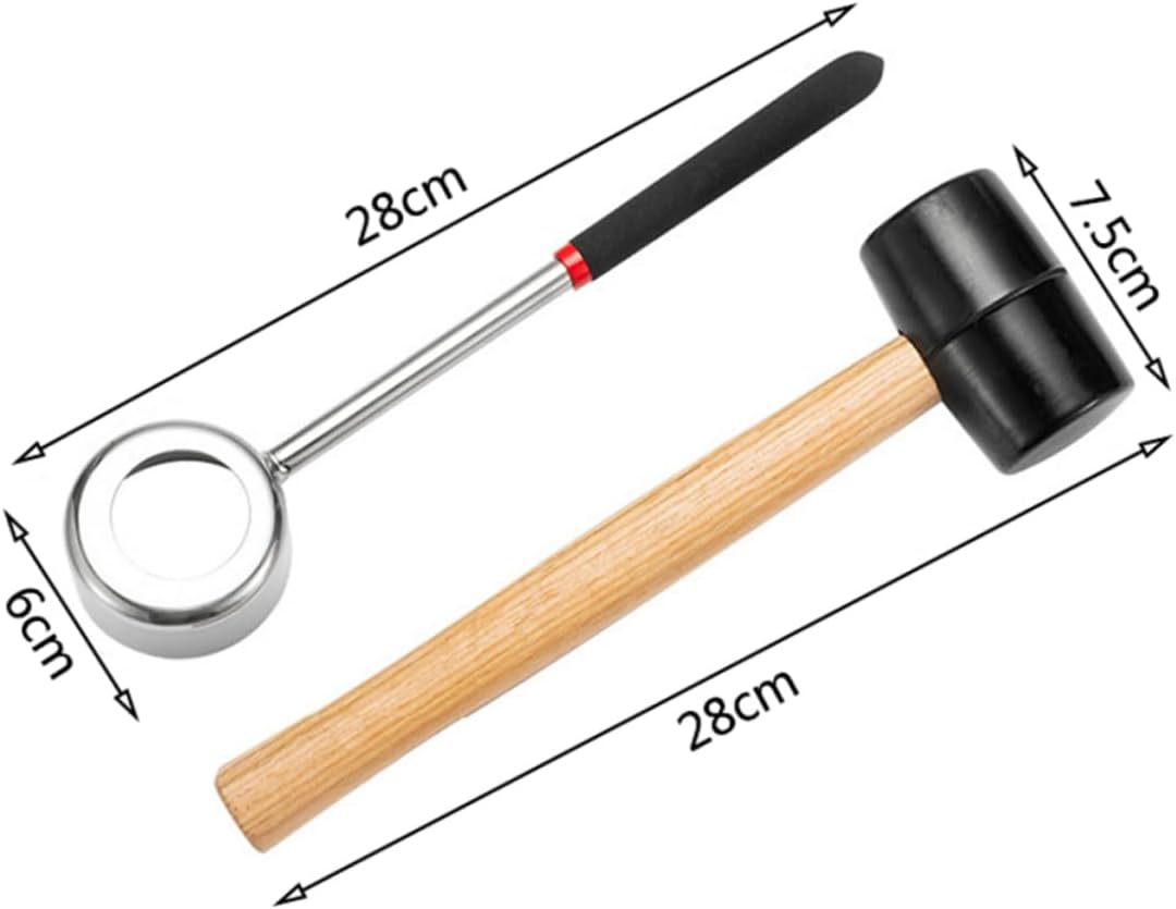Zerodeko Coconut Opener Stainless Steel Coconuts Opening Tool Breaker Automatic Opener