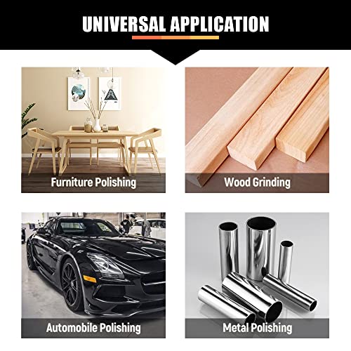 6 x 48 Inch Aluminum Oxide Sanding Belt, 15PCs Sanding Belt Set, 3 of Each 80/120/150/240/400 Assorted Grit, Abrasive Belts for Belt Sanders