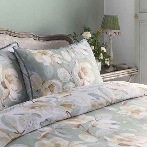 Parure de lit 100% coton vert Eleanor pour lit simple Appletree