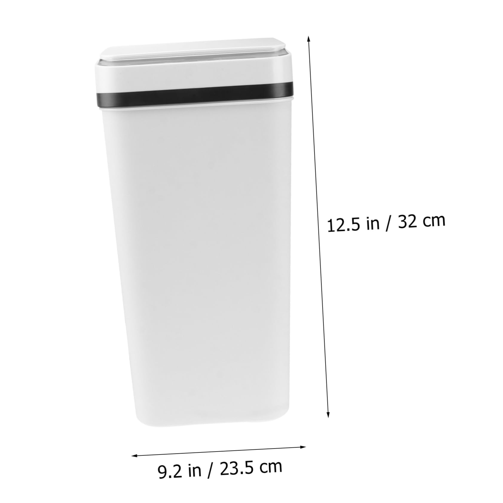 PRETYZOOM Home Garbage Can Automatic Lid Intelligent Waste Bin for Bathroom Modern Design Large Capacity No Battery