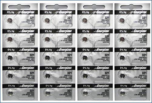 20 321 Energizer Watch Batteries SR616SW Battery Cell 0%Hg Mercury Free (5 Batteries Per Pack) Size: 20 Pack Model: 321 (Electronics Consumer Store)
