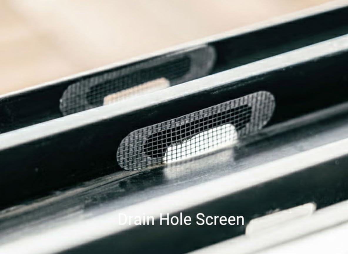 Window Drain Hole Mesh Screen Covers, White, (Pack of 10) image 2