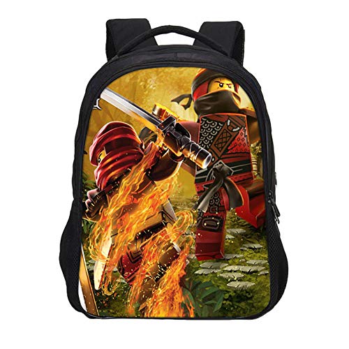 Mochila de los niños  Anime Ninjago Bolsa de la Escuela  al Aire Libre Ligero de Gran