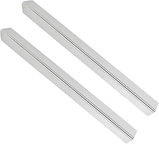 Pyhodi Barracas de calor para churrasqueira, escudo para placa de calor, aço inoxidável, 2 peças, boa compatibilidade, comprimento de 57,1 cm para churrasqueira a