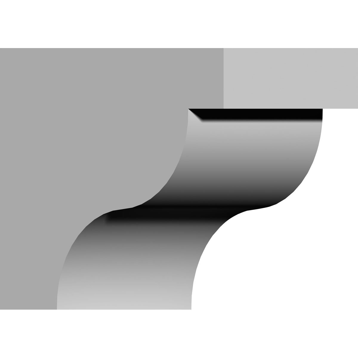 Ekena Millwork COR04X06X07TR 4 1/2-Inch W x 5 7/8-Inch D x 7 1/4-Inch H Traditional Corbel