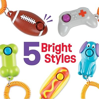 Brightkins Football Training Clicker - Dog Training & Behavior Aids, Puppy Obedience Clicker, Pet Trainer Tools, Cat Trainer Supplies, Clickers for Dogs and Puppies, Clear Sound, 1 Piece