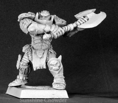 Figurine Reaper - VARAUG THE GREAT - Warlord Orc 40mm - RPG JDR D&D - Métal Neuf