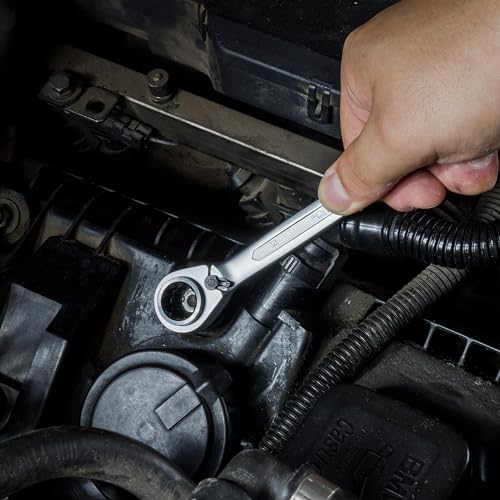 Image of DURATECH 4-in-1 Reversible Ratcheting Box Wrench Set, Metric, 2-Piece (Pack of 2)