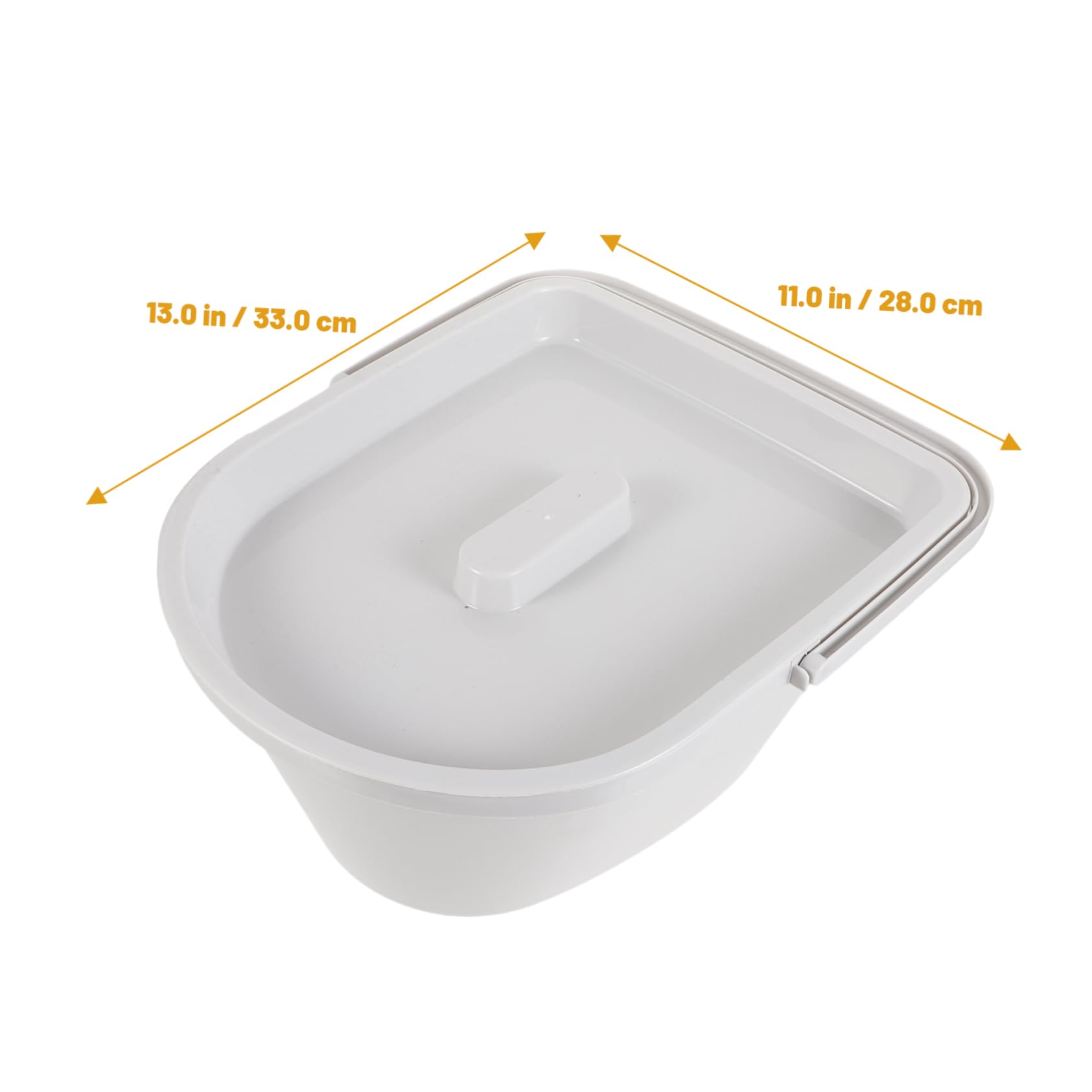 FOMIYES Elderly-Friendly Portable Night Urinal Thickened Mobile Potty for Men Easy-Clean Plastic Chamber Pot Lid