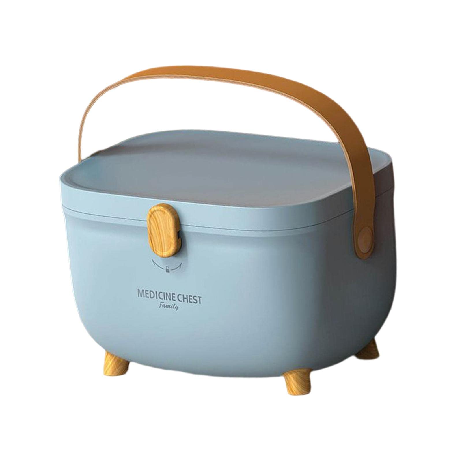 Menolana First Aid Kit Container Carrying Case Organizer Dustproof Storage Box Container, blue