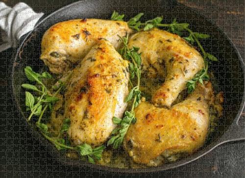 Adult 1000-Piece Greek Chicken Jigsaw Puzzle