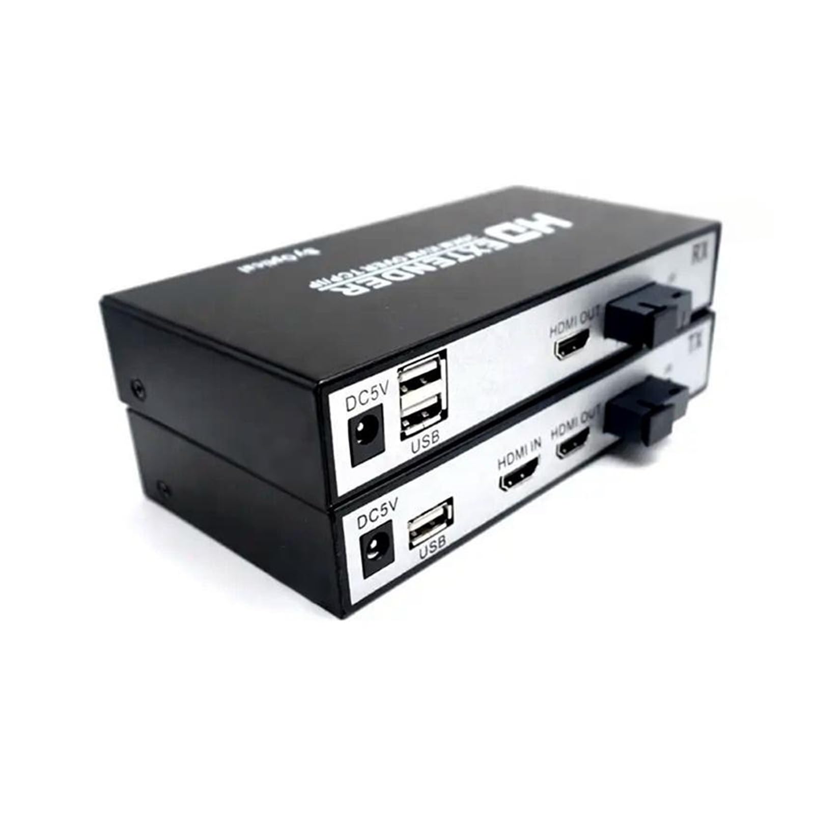 Trasmettitore e ricevitore da 20 chilometri Extender KVM USB fibra ottica Convertitori video