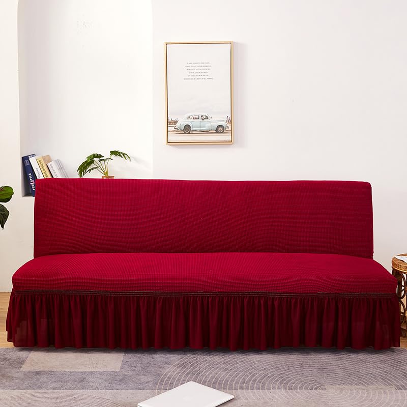 Housse de canapé durable rouge élastique de haute qualité