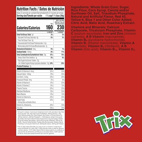 Image of Trix, Cereal, Fruit Flavored Corn Puffs, 35 oz