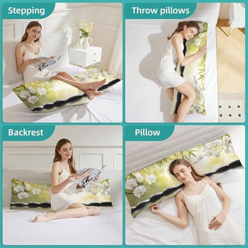 Long coussin grossesse enveloppé de douceur avec la taie traversin 180 cm bicolore - 7