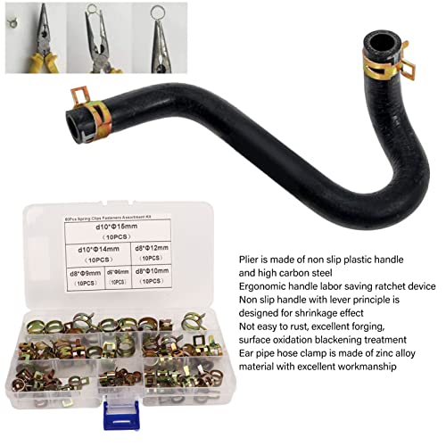 Nimomo 60Pcs Hose Clamp Assortment Kit with Plier - Image 3