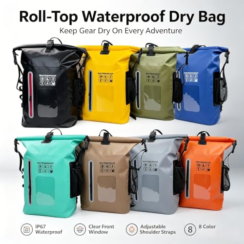 Mochila de pesca y actividades al aire libre de 25 L que separa ropa seca y mojada 6
