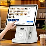 【Caisse enregistreuse professionnelle】Écran tactile 15,6 pouces (écrans principal et secondaire de même taille) et écrans tactiles capacitifs secondaires d'une résolution de 1366 x 768. L'écran principal offre un réglage multi-angles et une utilisation à une main pour un confort ergonomique optimal quelle que soit la configuration, et vous permet de profiter d'un excellent affichage des couleurs.