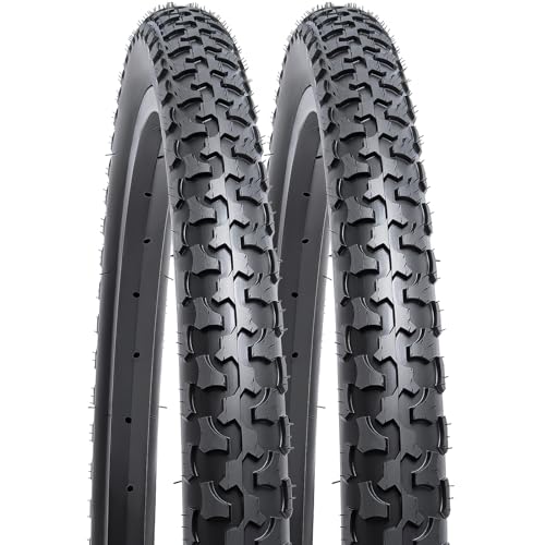 YUNSCM 2-PCS 26 Mountain Bike Tires 26 x 1.75/47-559 Compatible with Off Road Bike 26x1.75 Bicycle Tires (Y-683)