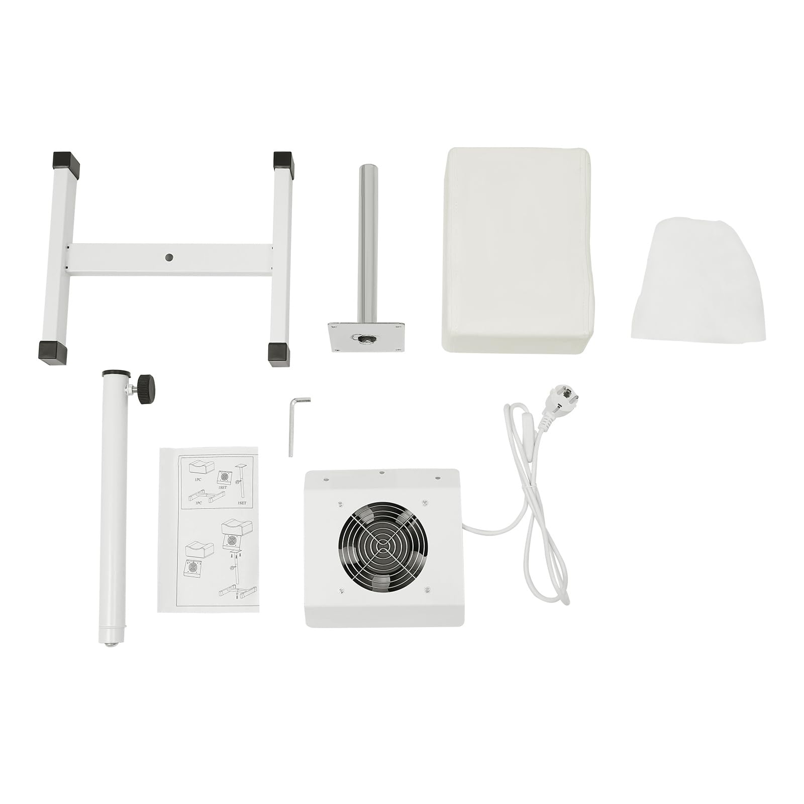 Silla de pedicura móvil con succión, taburete de salón de altura ajustable, ligero y enrollable para cuidado profesional de los pies y uso doméstico, diseño robusto