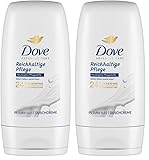 Dove Gel de Ducha para piel seca Hidratación Profunda con Sérum Triple Hidratante 55 ml (Paquete de 2)