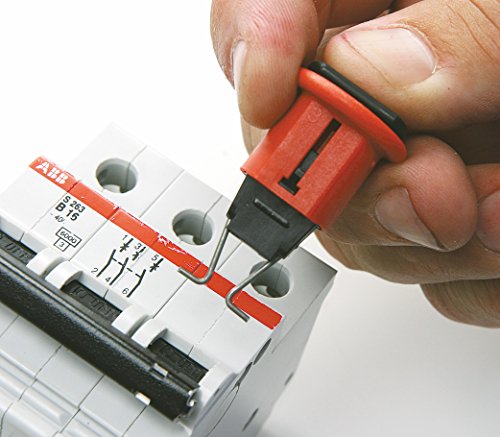 Brady Miniature Circuit Breaker Lockout Systems, 24.13Mm X 41.7Mm X 24.10Mm X 13.72Mm, Pos, Red, Pack Of 6 - 2