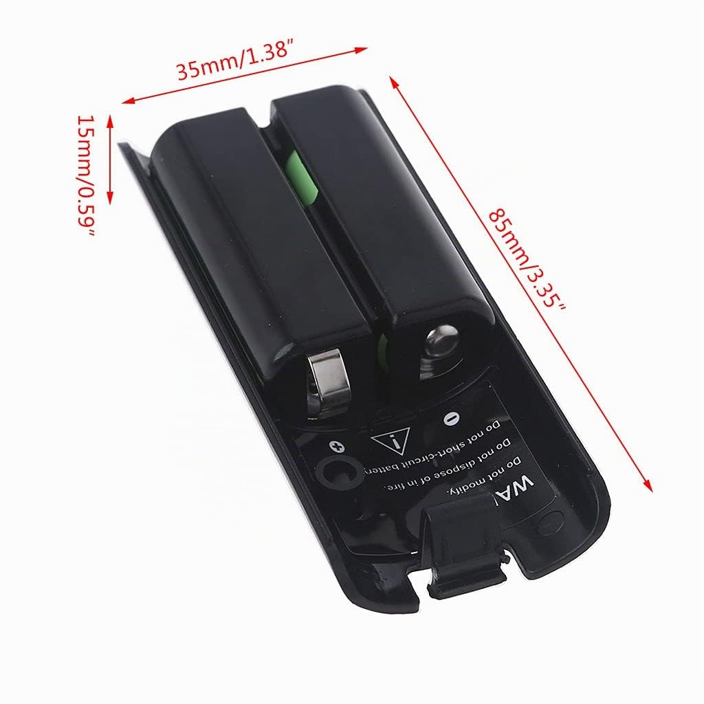 Lot de 2 batteries rechargeables pour console de jeu U Capacité 2800 mAh Noir et blanc 2800 mAh