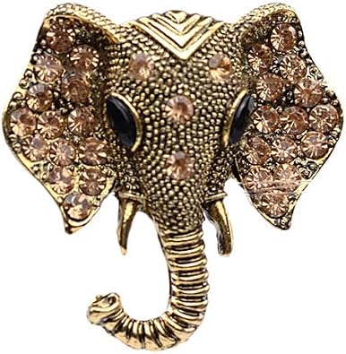 Elephant Crystal Brooch Pin,Rhinestone Animal Elephant Suit Pin Elephant Lapel Pin Badge Jewelry for Women Men Birthday Gifts