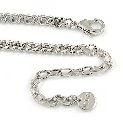 Juego de collar y pendientes de cristal rosa Avalaya con cadena ajustable de 40 cm 7