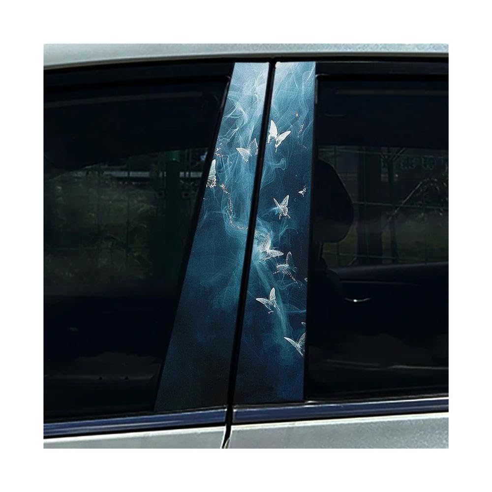 Bertdcx B Utterfly Car Stickers Diy Car -Pillar Cover Scratches Pet Decals Auto Parts(,1Pcs)