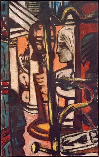 Max Beckmann Impression sur Toile 60x90cm Décoration Murale Salon Art Toile Vintage