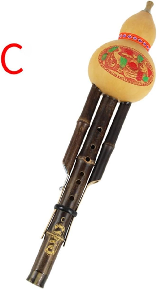 伝統楽器 フルシ 手作りのツートーンHulusi大人用BフラットCチューニング初心者向け楽器(Type 2)