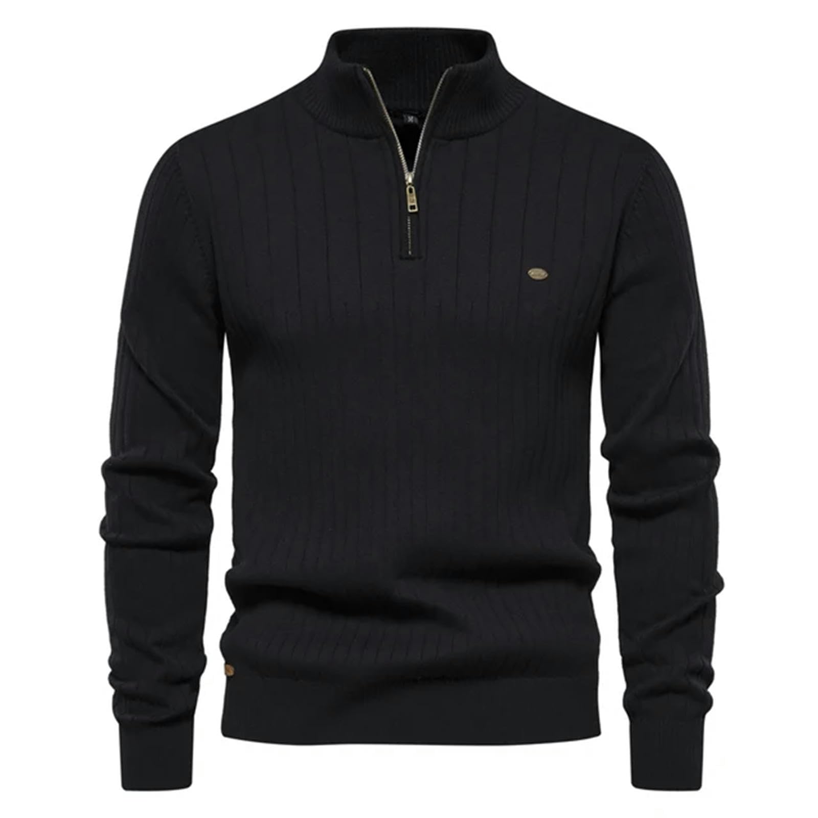 MdybF Maglione Uomo Maglioni Pullover con Cerniera per Uomini Caldi Inverno Colletto Cotone Maglione Masher Maglione