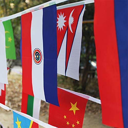 Bandeira internacional de bandeira dos países olímpicos da LIOOBO para decoração de festa de festas