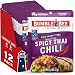 BUMBLE BEE Spicy Thai Chili Seasoned Tuna Pouch with spoon, Gluten Free, High Protein, Bulk Snacks, 2.5 Ounce Pouches (Pack of 12)