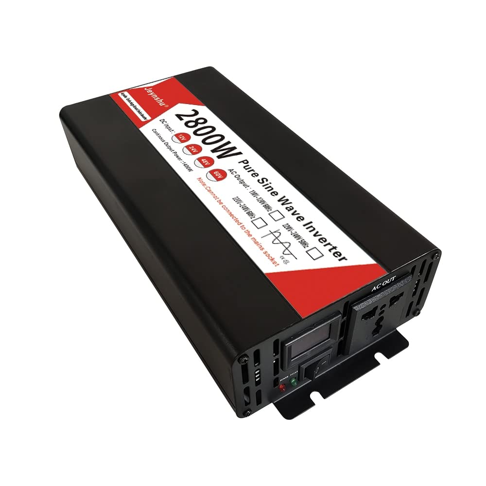 Onduleur onde sinusoïdale pure 12V 220V 2800W robuste avec signal stable