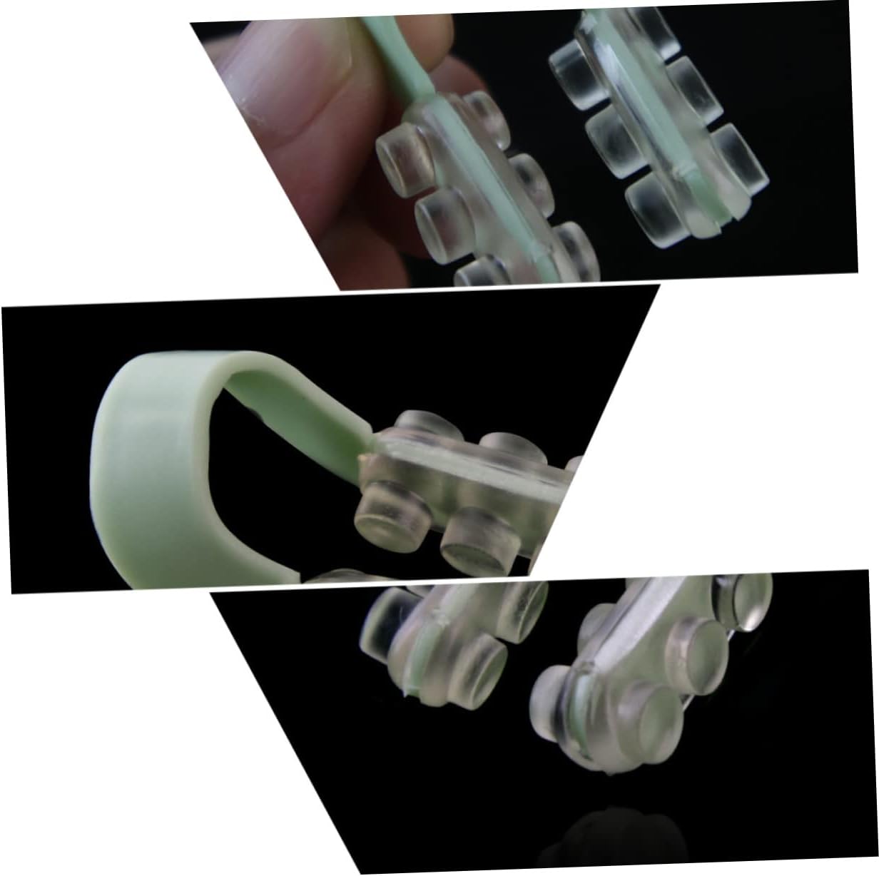 Yardwe 1set Clips U-Type Night Nasal Splint for Women Comfortable Snoring Easy to Wear and Combination