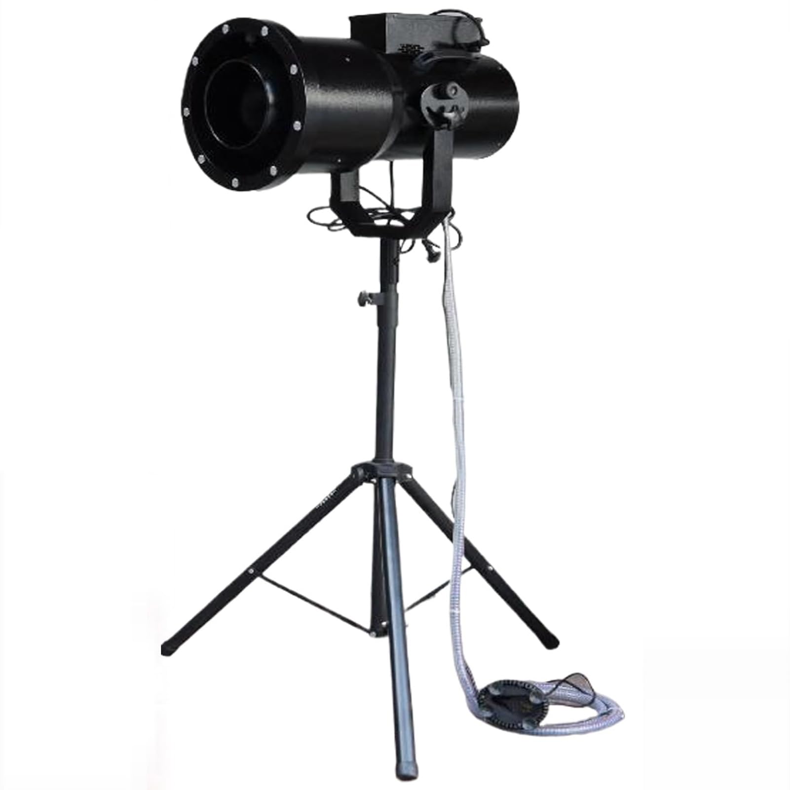 Piankarka imprezowa z 9 diodami LED, 1500 W, wytwornica piankowa, regulowany kąt, piankarka z efektem scenicznym, odległość 6-8 m/powierzchnia 60 m²