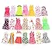 Doll Clothes for Barbie Dresses Gown with Shoes Outfit Set for Xmas Birthday Gift(69 Pack)