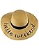 C.C Women's Paper Weaved Crushable Beach Embroidered Quote Floppy Brim Sun Hat