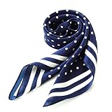 ANDANTINO 100% Pure Mulberry Silk Scarf for Hair-27''x27''- Women Men Neck Scarves- Digital Printed