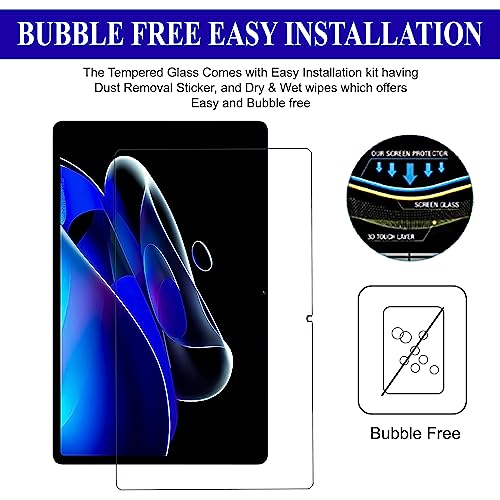 Image of Anti-Scratch & Smudge Proof Tempered Glass Screen Protector for Realme Pad X 11 inch Tablet