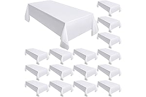 Moukeren 18 Pack Tablecloths for Rectangle Tables: Perfect Tablecloths for Your Special Occasions